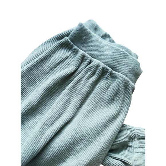 Skims Ribbed Jogger Pant Mint Green Large Lounge Cozy Stretch Athleisure Soft - Picture 6 of 6
